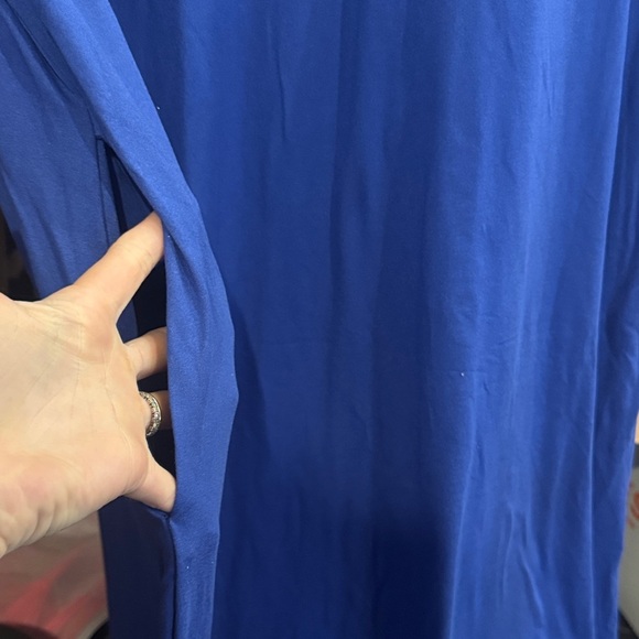 NWT •  Royal Blue One Shoulder Dress RW2 - Picture 3 of 3